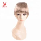 Bangs Clip In light brown Curly Fringe China Supplier Hot Selling Synthetic bangs