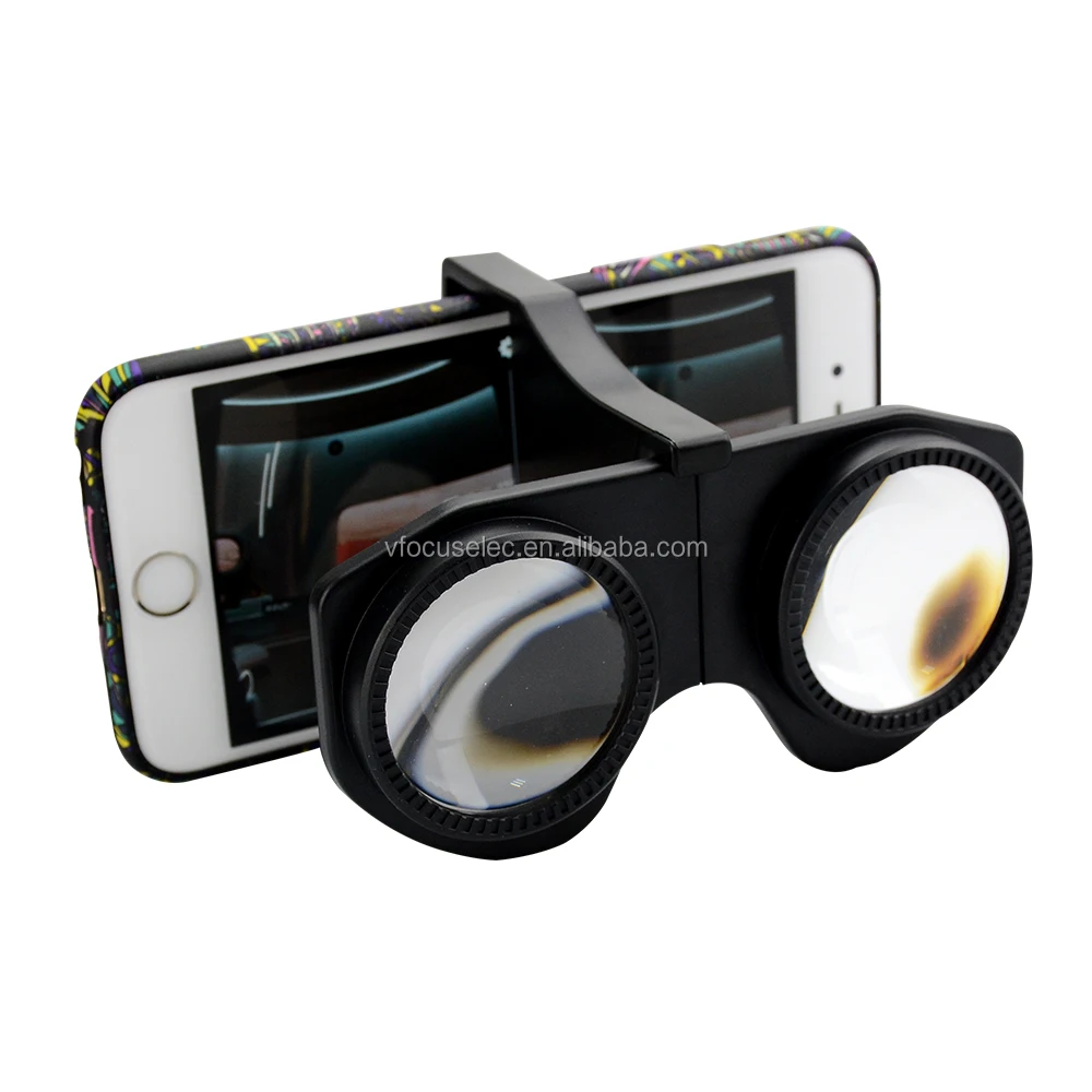 

2017 Promotional Gift Custom Logo Portable Foldable VR Glasses VR Fold Google 3D Glasses Virtual Reality Movie Games Glasses, Black and white
