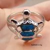 100% 925 Silver Turtle Opal Rings , Fire Opal Jewelry Silver Ring With Opal Stone AGR140 Accepted By paypal
