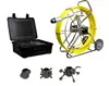Waterproof video camera pipe inspection system with pan tilt camera, 60m cable, meter counter