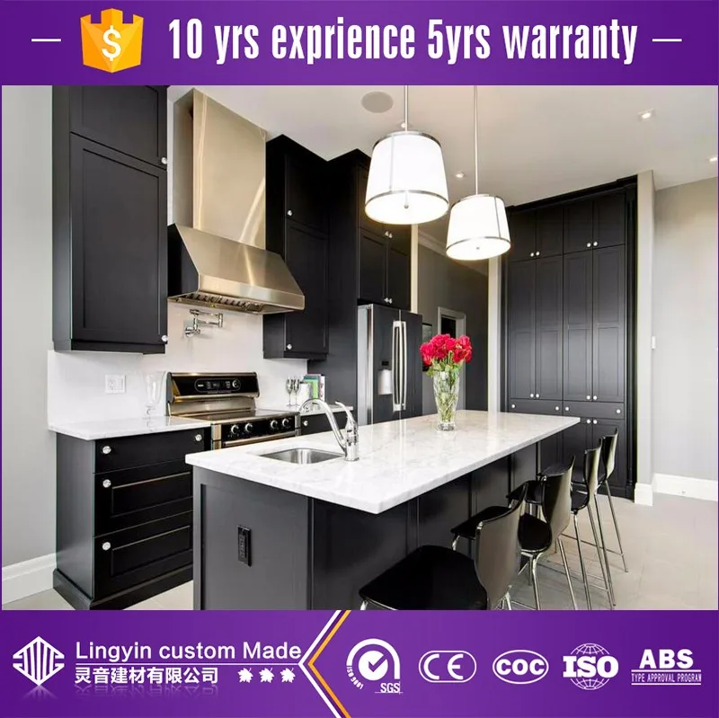 Armarios De Cocina De Estilo Agitador Negro,Armarios De Cocina De