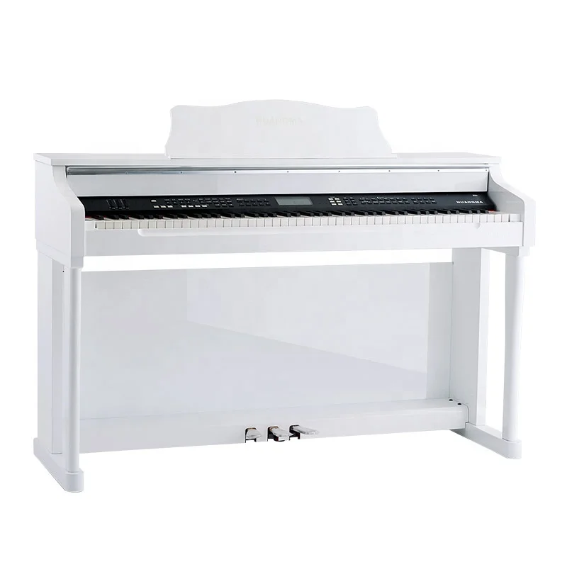 

HUANGMA Premium Quality Pearl White Digital Upright Piano HD-8838M