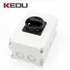 KEDU ZH-M463 63A 4P IP67 Safety Padlock Isolator Swith With Protective Box Rotary Switch Motor Controller Disconnector