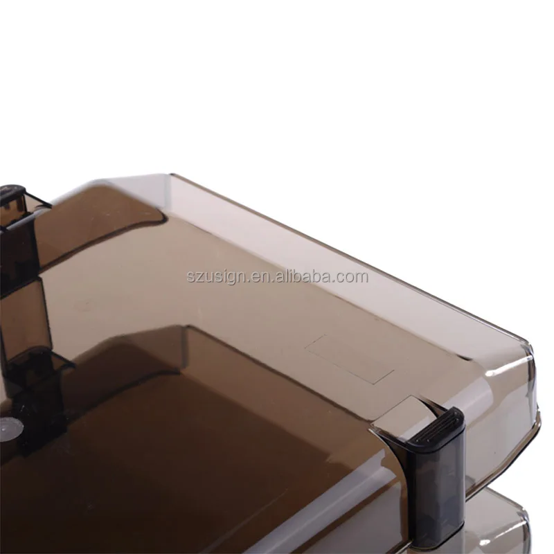 
US-4022 PS clear two layers document tray 