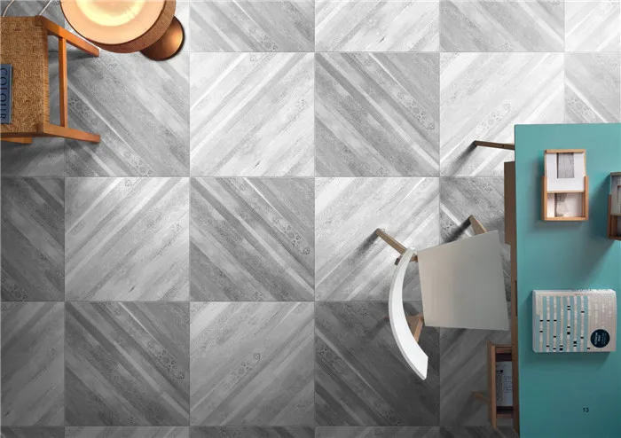 Factory Price Glazed Interior Rustic Wood Grain Porcelain Tile