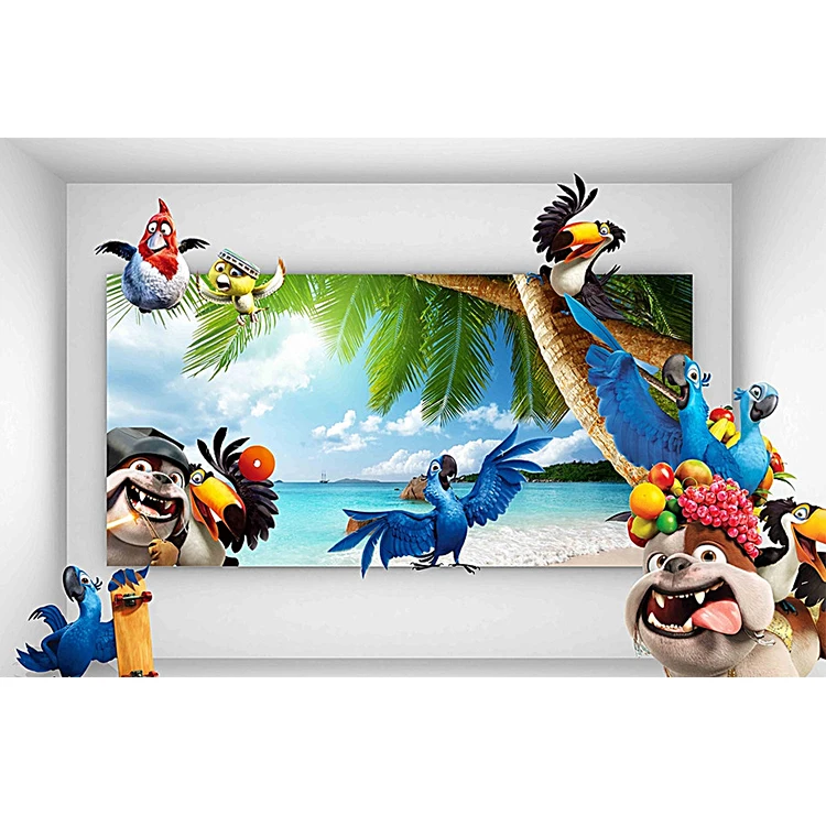 
High quality factory supply directly customized 3D wallpaper for children bedroom decoration 