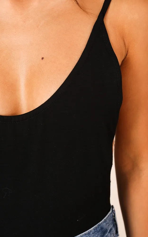 批发2019 定制性感细肩带健身女性黑色露背 bodycon 衬衫紧身衣