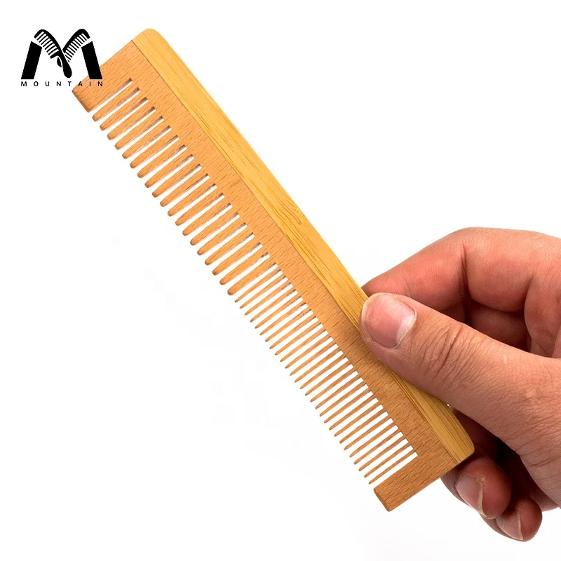 

Custom Wholesale Cheap Beechwood Travel Hotel supplier Disposable Hair Straightener Comb