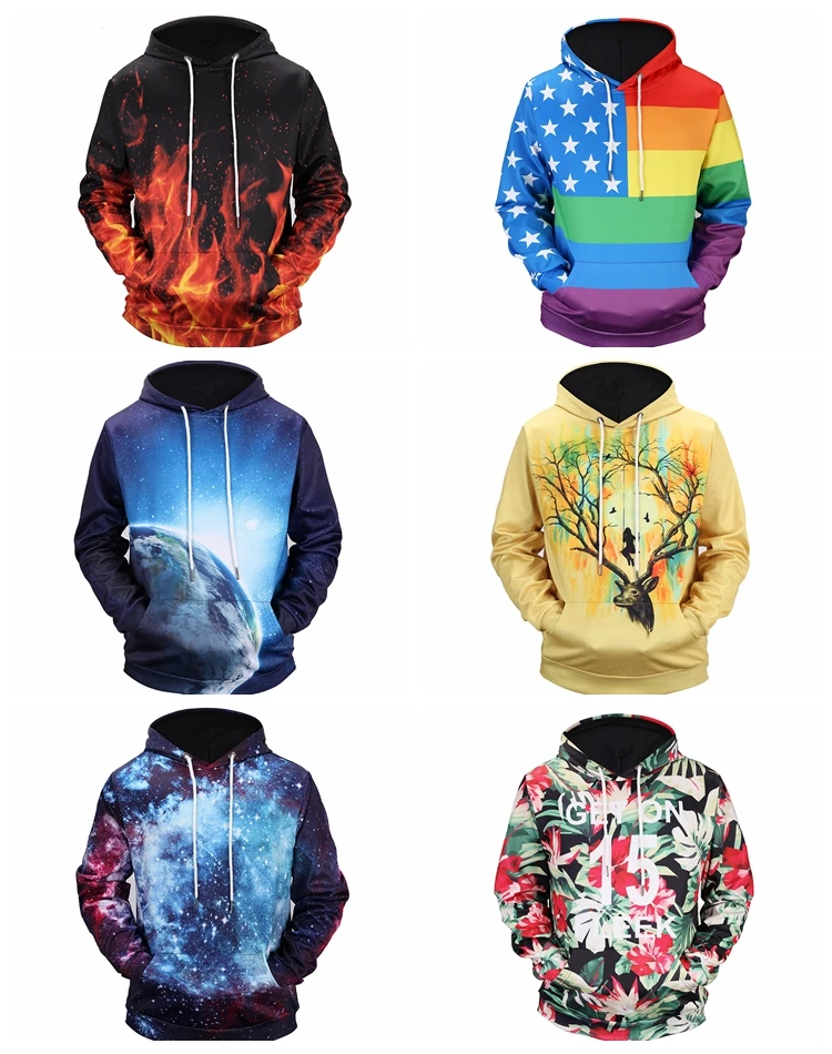 95% Polyester+5%cotton Sublimation Hoodies Custom With A Hood - Buy Men ...