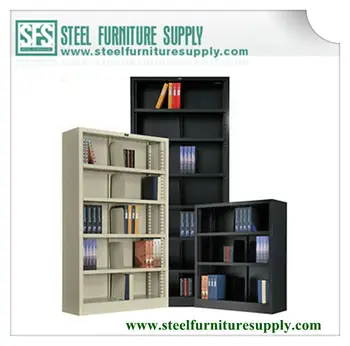 Open Shelf Metal Bookcase Book Storage Cabinet Without Door Buy