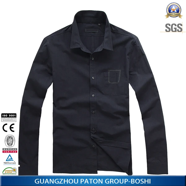 blue corner shirt black