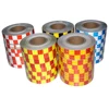 PVC Reflective Paint Materials 5cmx50m Sticker Truck Honeycomb Shape Chess Pattern 3M High Visibility Reflective Checkered Tape