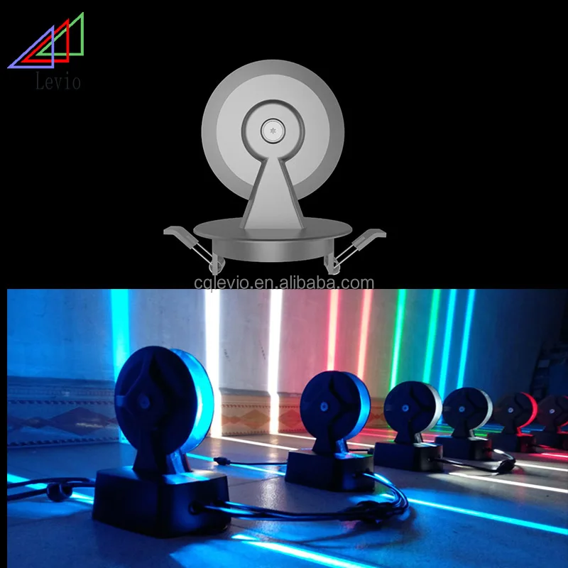 360 Degree 9w Commercial Led Window Light Dmx512 Rgbw Led Trick Light