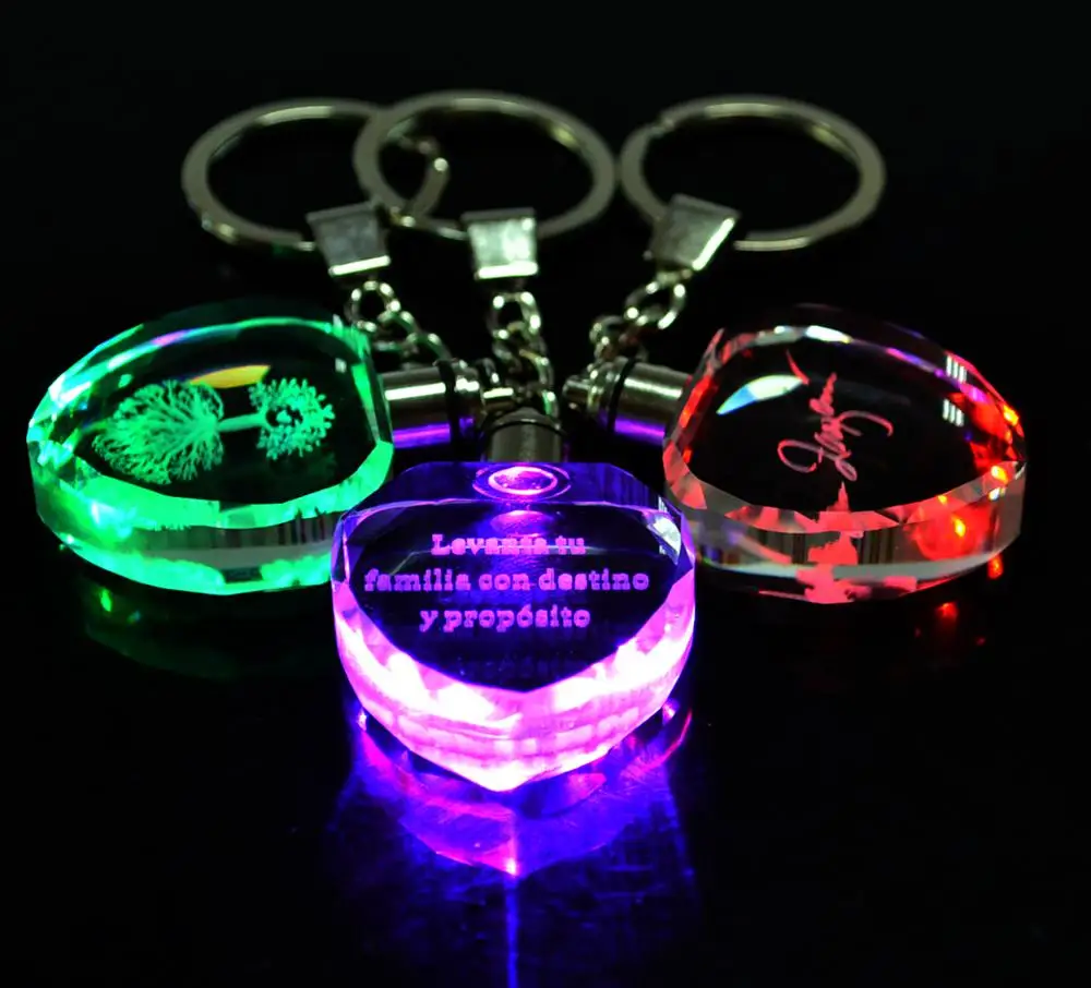 High Quality Led Bulb Shape Keychain Light Customized Logo Printing