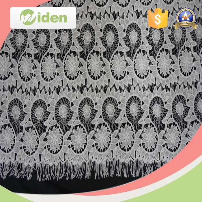 Designer sarees images nylon guipure lace fabric for ladies underwear