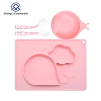 

Baby Placemat Silicone Suction Feeding Plate for Children Babies Highchair Feeding Tray Table, Restaurant