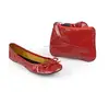 Red Young women drivers like to wear rolling up shoes in low price easy to carry