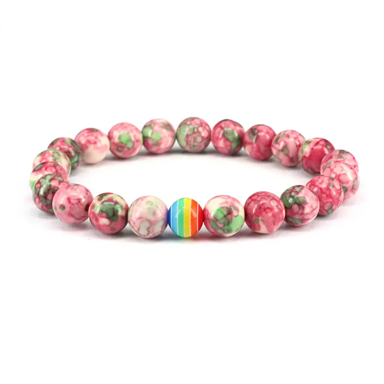 

8mm rainflower bracelet natural bead bracelet