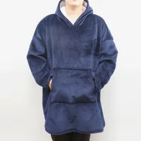 

family huggle hoodie kids women men oversized soft sherpa hooded blanket sweatshirt