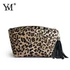 2015 Clutch sexy design leopard print makeup bag sets cosmetic bags