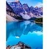 5d Full Square Round Diamond Painting Diy Mountain River Scenery Picture Diamond Embroidery Needlework Handicrafts Decor Gift