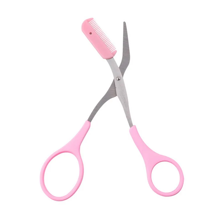 

Eyebrow Trimmer Scissors With Comb Woman Hair Removal Grooming Shaping Shaver Eyebrow Tweezer Cutting Scissors