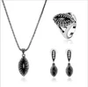 Queena 3Pcs Fashion Crystal Aesthetic Walnut Shape Bridal Accessories Jewelry Sets