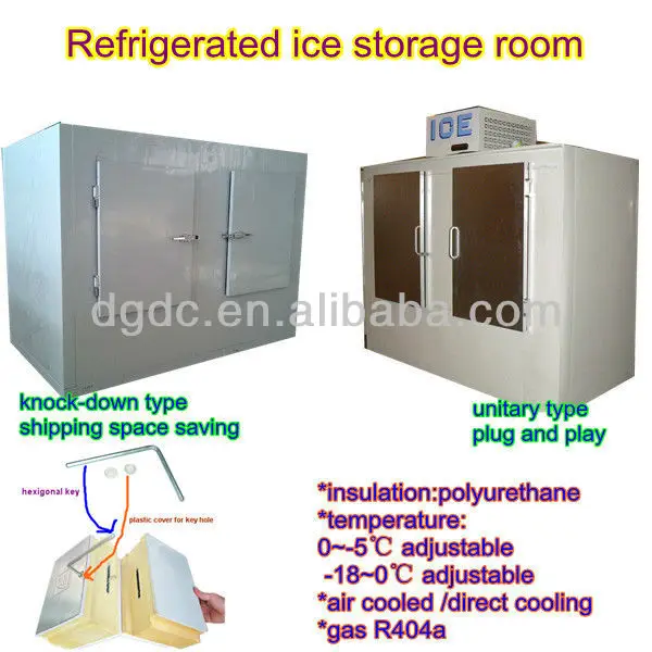 Pu Insulated Ice Bag Storage Freezer Dc150 Ckd Outdoor Ice