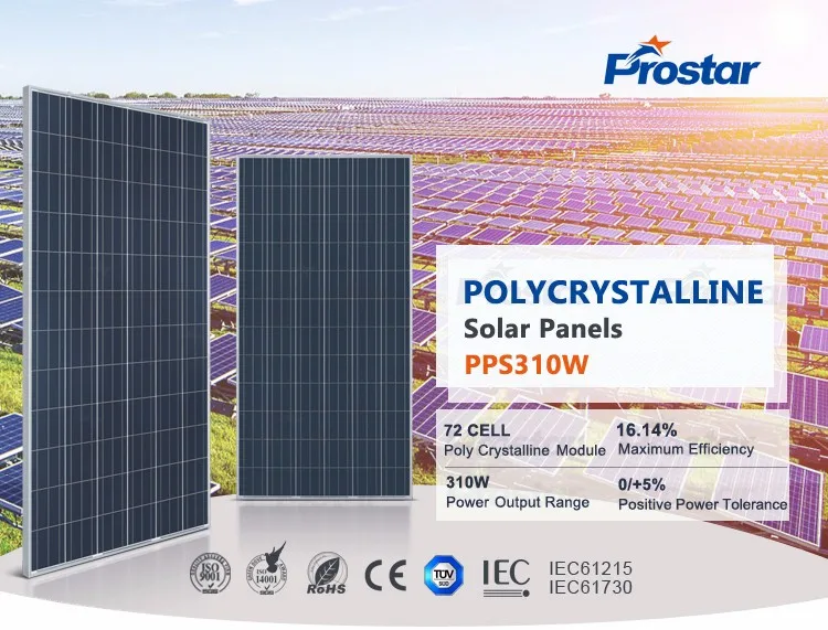 High Efficiency 310 Watt 310w Poly Solar Panel Cheap Solar Panel China