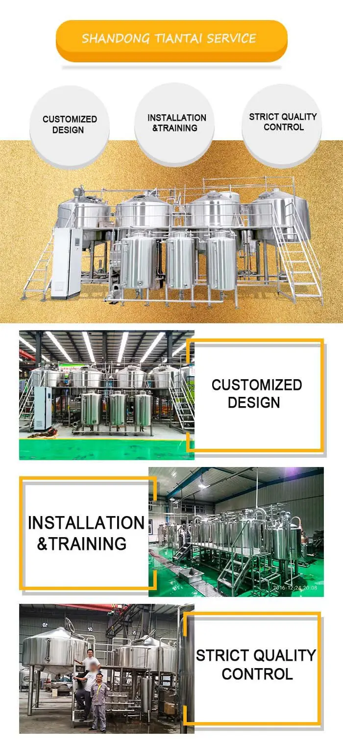 Tiantai High Quality Beer Manufacturing Plant For Ale Lager Stout Ipa