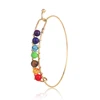 Novel style bright color Natural stone Bracelet stone gold bangles hook bracelet sport bracelet