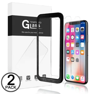 iPhone 6 7 8 X 11 Pro Max Screen Protector Twin Pack