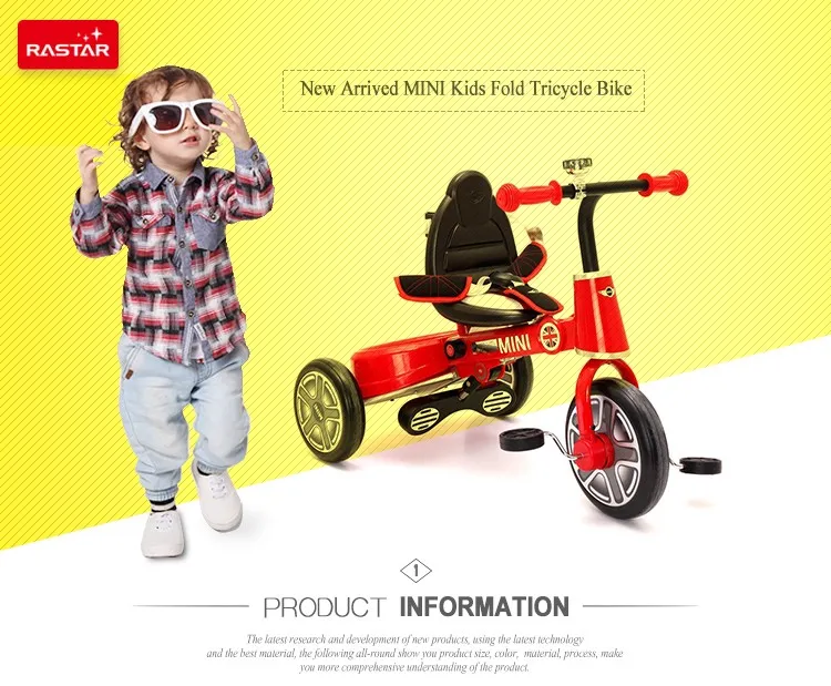 Rastar Mini Cooper 3 Wheel Foldable 