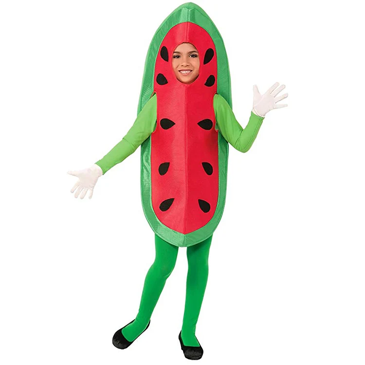 嘉年华派对花式连衣裙滑稽吉祥物水果西瓜服装出售