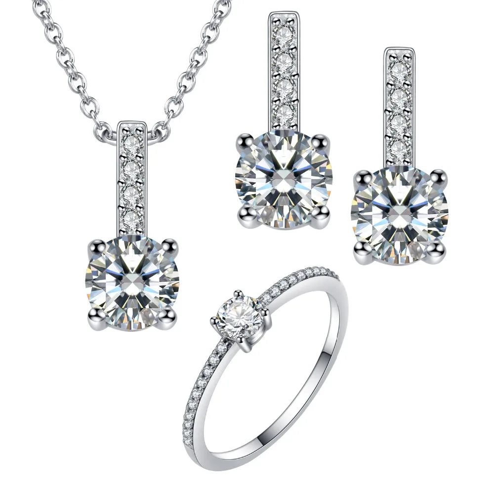 

Big Stone Handmade Women Engagement Jewelry Set