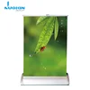 Custom graphic design desktop aluminum mini roll up banner stand for exhibition trade show display