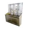 Hot sales THR-SS028 Knee control type hospital sink for 2-person