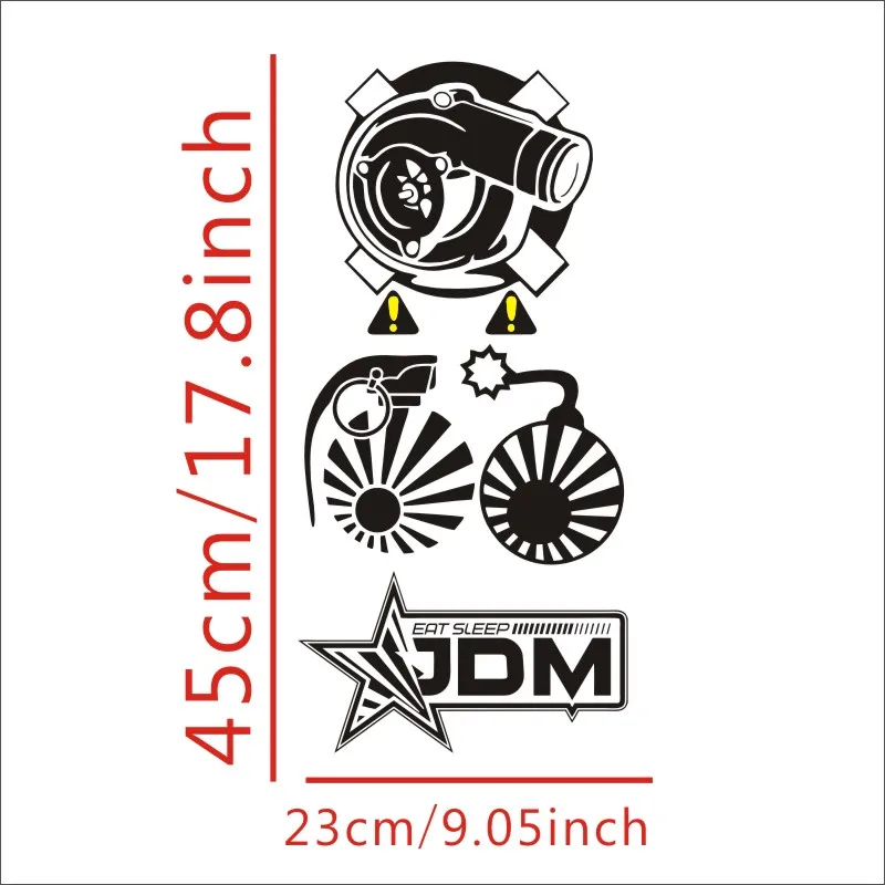 BRICOLAGE Pas Cher d'impression UV Num&eacute;rique de Publicit&eacute; Durable CMYK Imperm&eacute;ables En Vinyle Amovible D&eacute;coratif Eat Sleep Coup Autocollant de Voiture