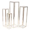 Rose Gold 100cm Tall Flat Pack Wedding Table Decorations Tall Metal Centerpiece Stands