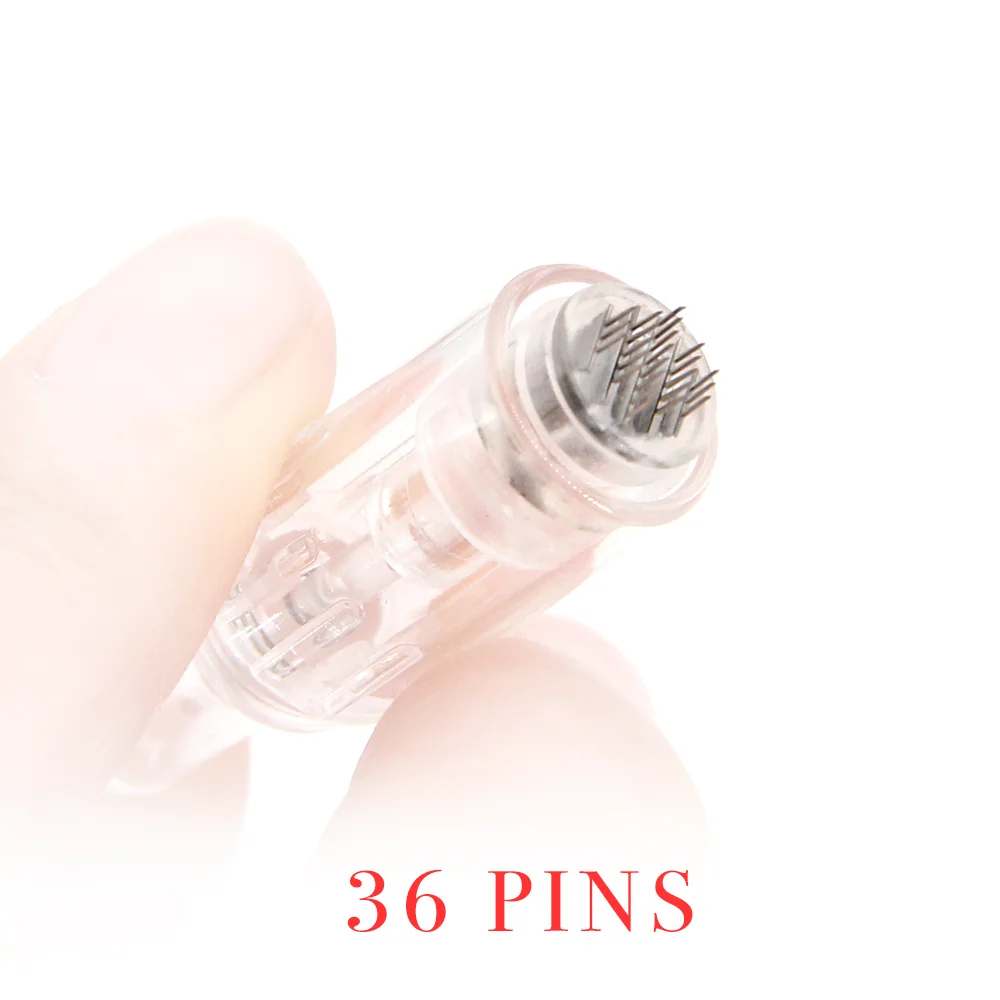 

Electric derma pen mts stainless steel needle tips, Transparent