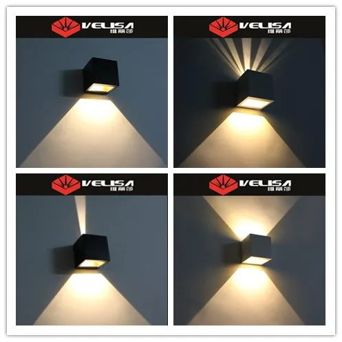 2x3w Led Wall Lamp Modern Waterproof Ip65 Outdoor Applique 3000 K 2x3w Led Wall Lamp Modern Waterproof