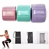 Best popular polyester Hip Booty Resistance Band with rubber logo