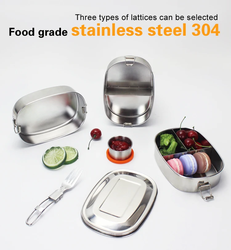 Eco Friendly Rectangular Hot Korean School Stainless Steel With Lock