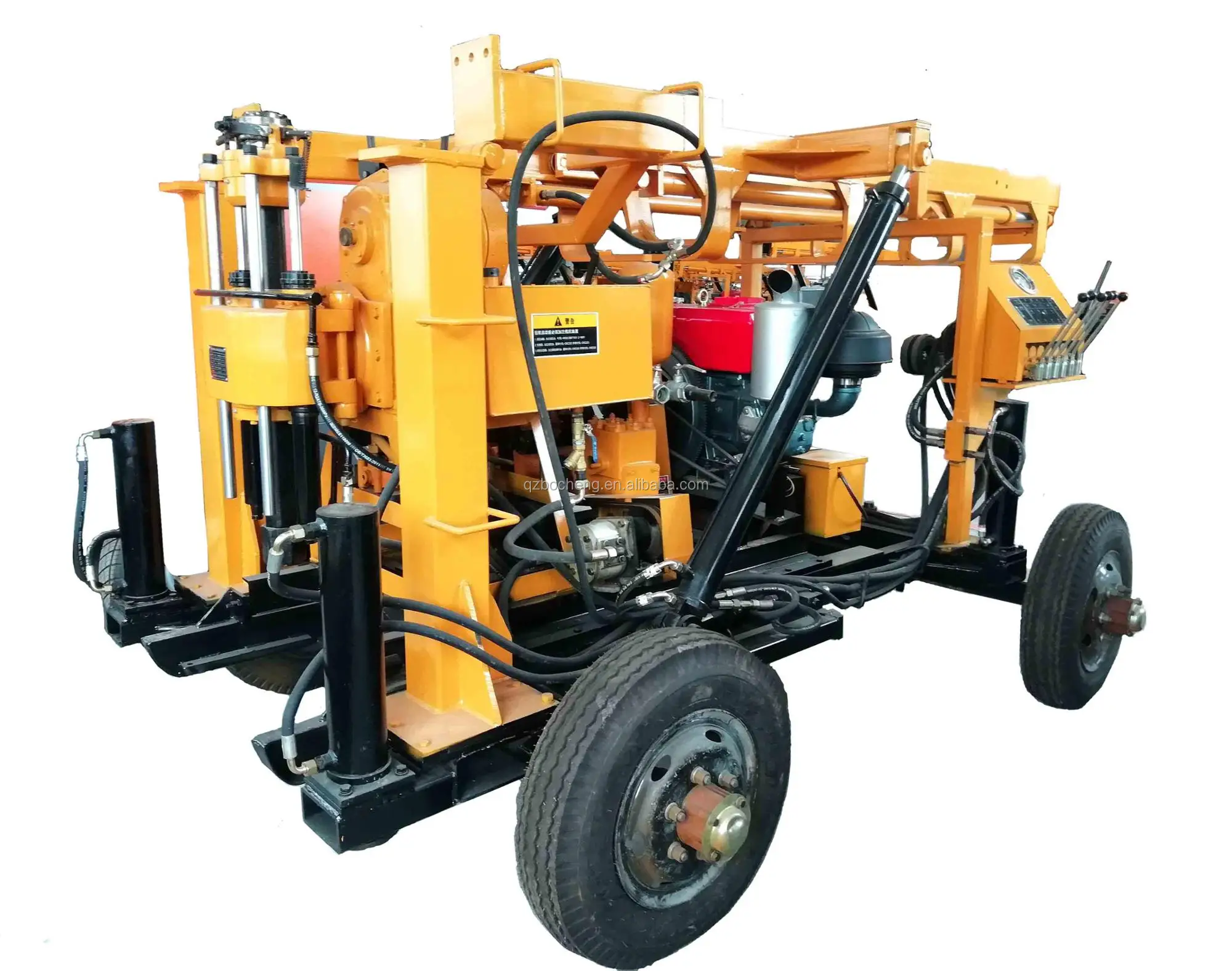 Trailer Mounted Borehole Drilling Machine Manufacturers 200m Deep