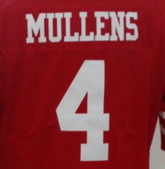 Customized Nick Mullens #4 Red Best Quality Stitched Jersey - Buy Nick ...