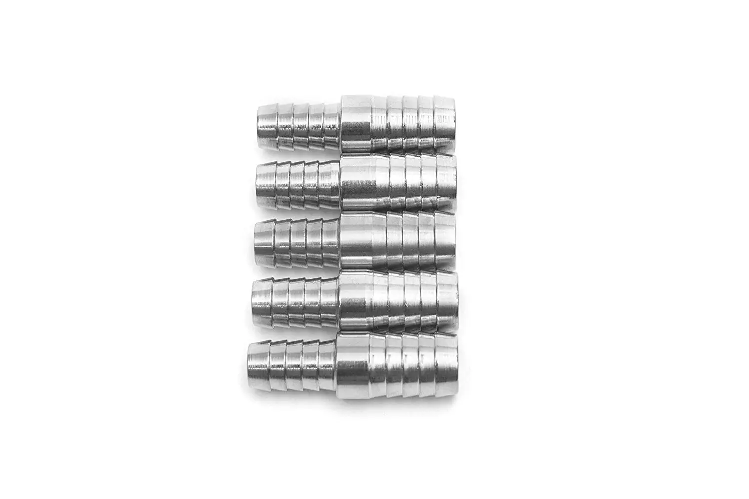 2x 316 Stainless Steel 1/" Hose Boat Thru-Hull Fitting 72mm Length Straight
