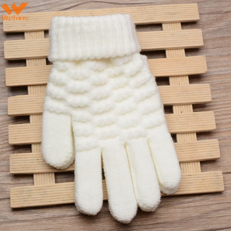 
Wefans winter cashmere glove women Winter Keep Warm Knitted Gloves five finger mobile phone touch screen Gloves 
