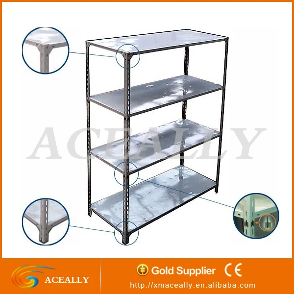 Galvanized Perforated Slotted Angle Dexion Shelving Used Brackets