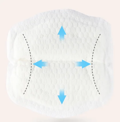 

a1 Wholesale disposable cotton nursing breast pads for nursing mothers, White/pink