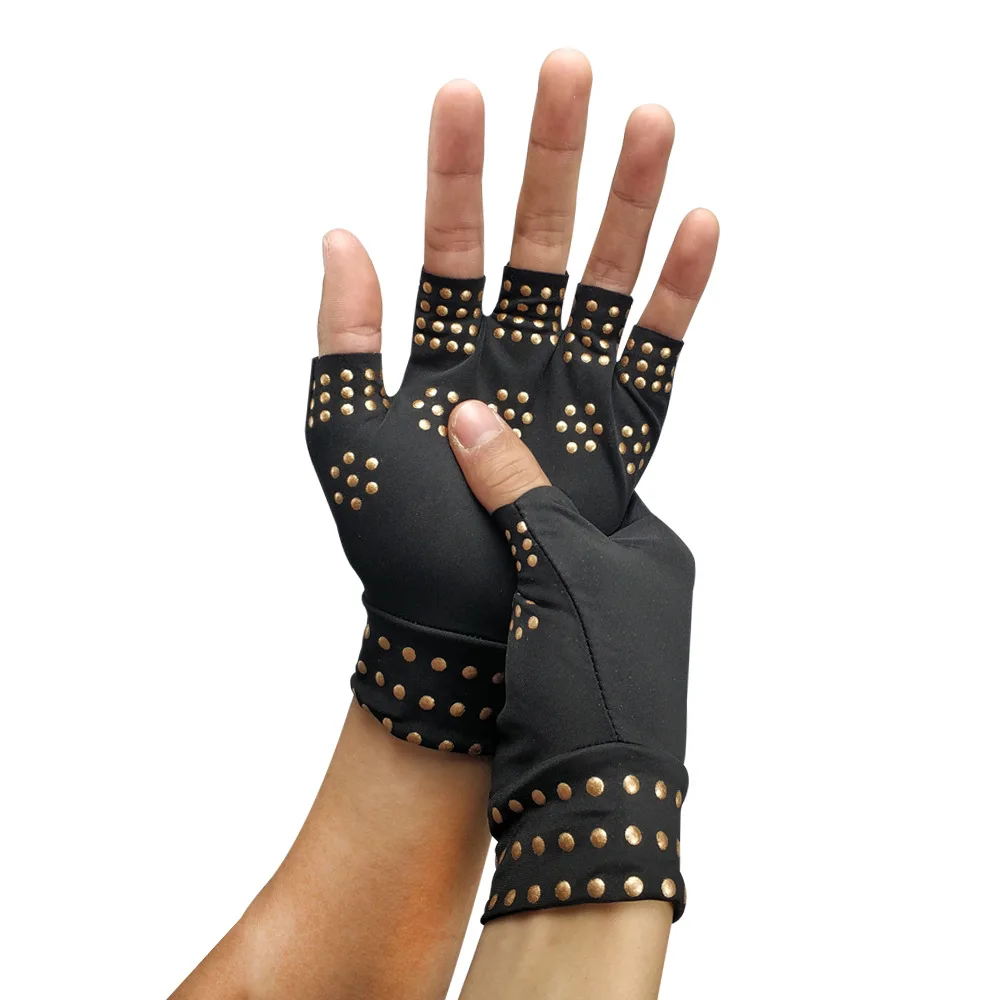 

Arthritis Pain Relief Copper Hands Fingerless Compression Gloves